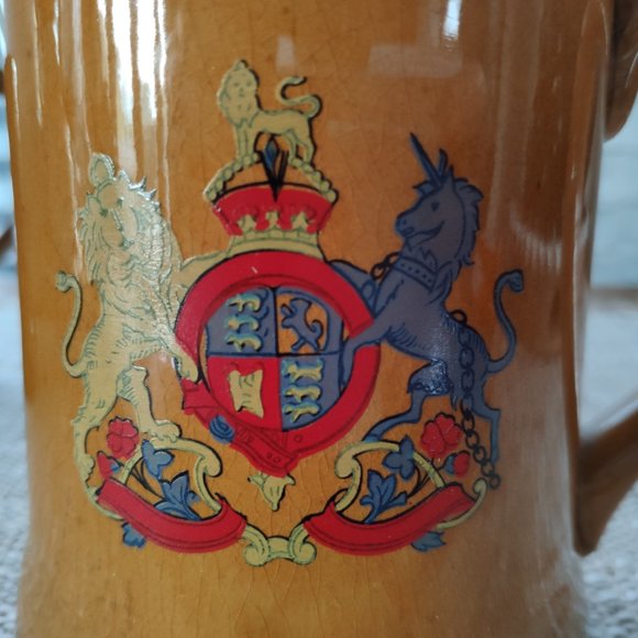 VTG Nasco Ceramic Steins Mugs with UK Crest x2 - Picture 9 of 13